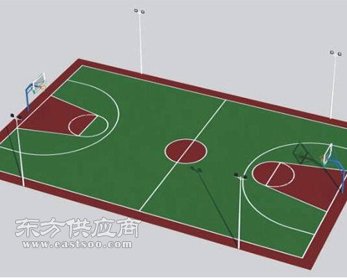 篮球场施工建设 禹州篮球场 奥新体育场设施工程图片